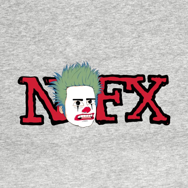 NOFX band merch funny cartoon style design by ROCKHOPPER